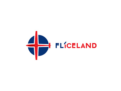 Fliceland logo branding design fliceland fly iceland identity illustration illustrator logo shux travel ui