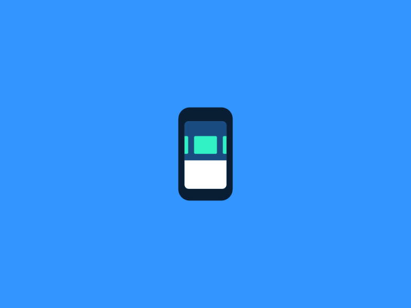 Material Design flat design ui gif animation concept lollipop android material duarte cards