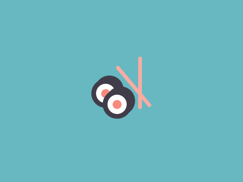 Sushi Action animation camera clapper drink flat gif icon icons illustration loader