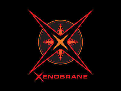 Xenobrane - Logo branding design logo vector