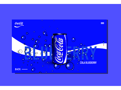 Coca Cola new flavours concept design ui ux web