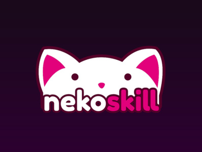 Neko Skill Logo branding cute esports esports logo esports mascot logo logo design