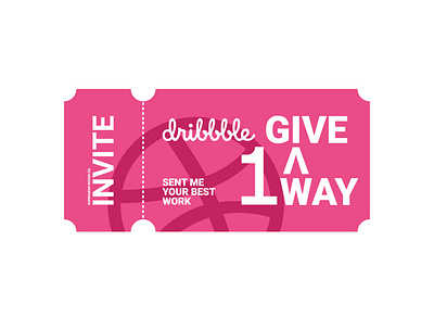 One Giveaway branding design dribbble invites icon illustrator logo typography ui ux website