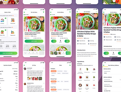 Mobile App Design - Food Plan & Delivery