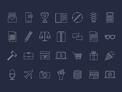 Lawyer icon set