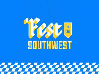 'Fest In The Southwest logo bavarian beer brats germany logo michigan oktoberfest type