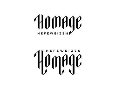 Homage Typography