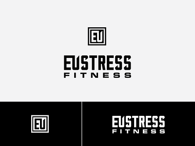 Eustress Fitness logo (unused) crossfit eustress fitness gym health logo stress wellness