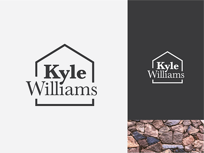 Kyle Williams realtor logo (unused) baskerville home house logo real estate real estate agent realtor