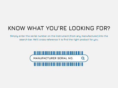 Barcode Search CTA barcode button cta manufacture scan search search bar serial ui design user interface design website