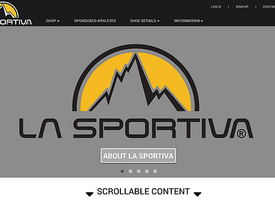 La Sportiva - Website Redesign & Revised Info Arch