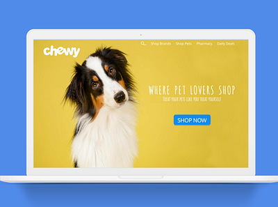 Chewy Landing Page - Figma Exercise cat chewy chewy homepage chewy website dog exercise figma homepage julia myers juliamyers landingpage pet petpage petstore scroll