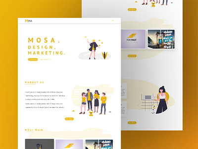 MOSA Agancy portfolio studio ui ui design ux ux design web web design website