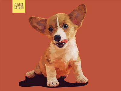 Little Dog Vector Illustration