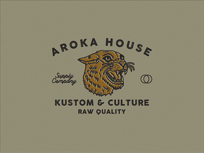 Illustration "Aroka House" badge badgedesign branding design garage graphicdesign illustration illustration design logo vector