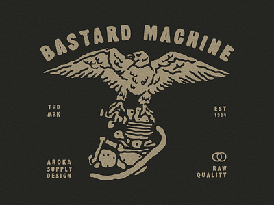 BASTARD MACHINE badge badgedesign bikers design drawing forsale garage illustration illustration design logo motorcycle tshirt