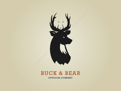 Buck & Bear Logo Design