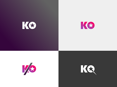 Logo design for *KO* logo