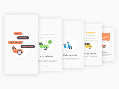 Online vehicle service app - Story Guide