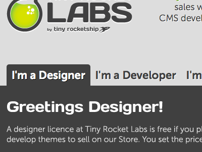 Labs Site logo tiny rocketship web