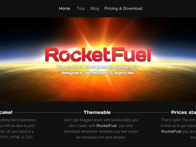 RocketFuel CMS product site