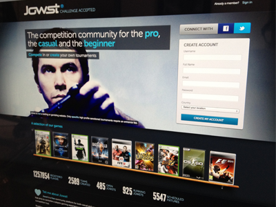 Jowst Homepage Preview