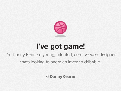 Danny Got Game danny invite pink web