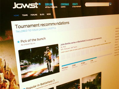 Jowst Preview gaming jowst ui web