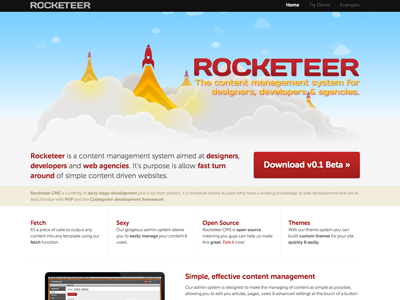 Rocketeer CMS website