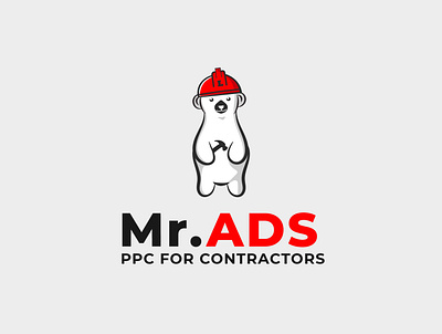 Mr.Ads character mascot logo