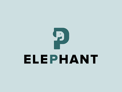 ELEPHANT animal animallogo elephant greencolor initiallogo letterlogo logodesign nucleolus playful logo taelcolor