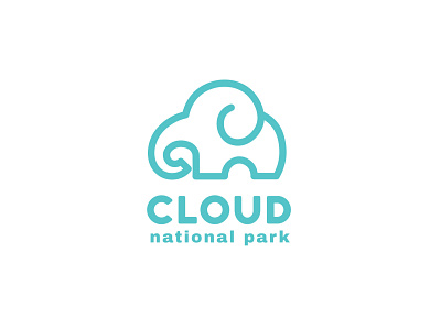clound national park animal logo brandidentity corporatelogo dual meaning logo logo nucleolus playful logo
