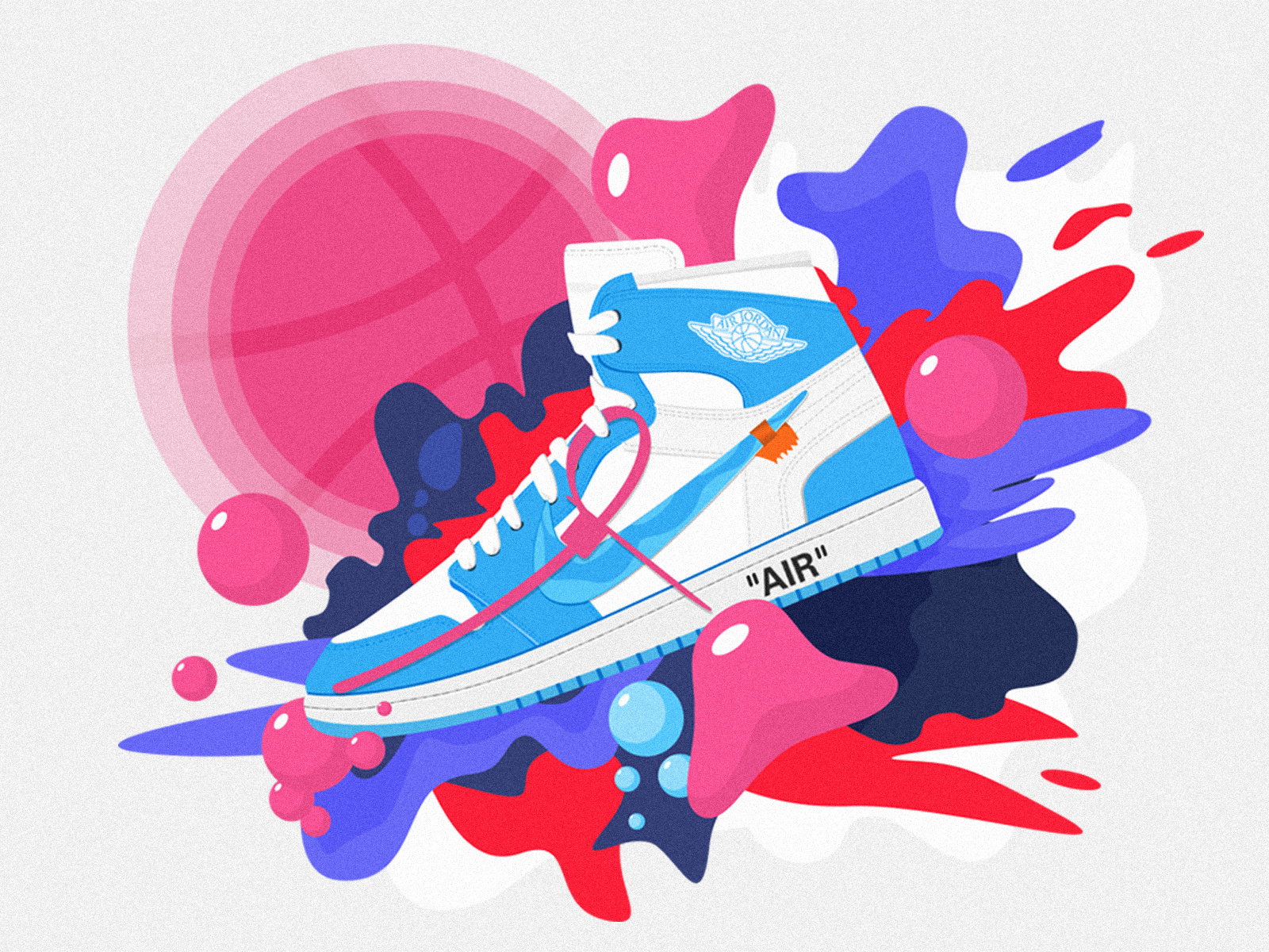 Hallo dribbble by Ching07 on Dribbble