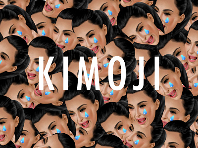 Kim Kardashian's Kimoji 3d app emoji graphic icon illustration kardashian kimoji mobile sticker