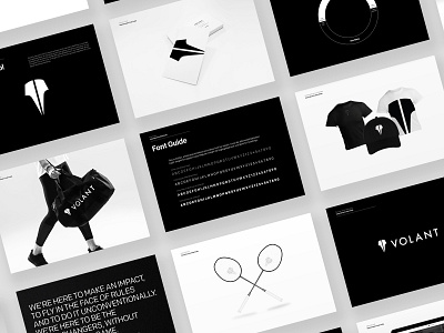 Volant Brand Guide badminton brand guide brand guidelines branding branding agency identity logo logo design sport sports branding sports logo