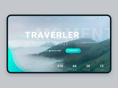 Traverler Hompage Design figma ui web design website