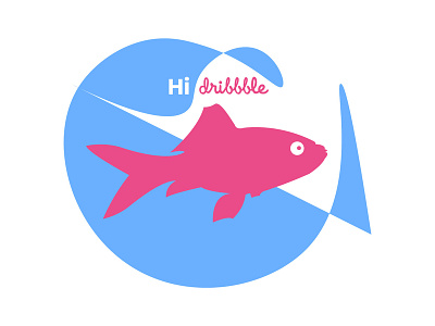 Dribbble Fish dribbbledebut