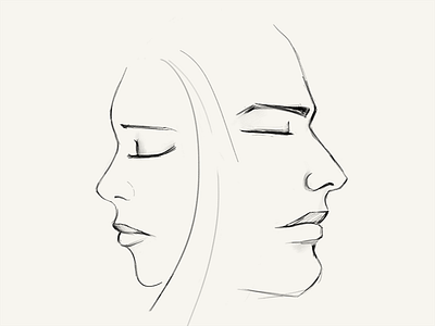 Human - Day #088 drawing face illustration portrait