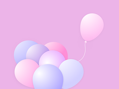 Churn Management balloon business churn color concept graphic illustration isolation minimal pink saas