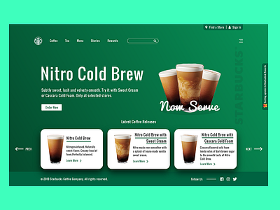 Starbucks Redesign Concept | Modern Website