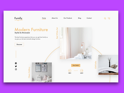 Furniture Website | Web Design Concept