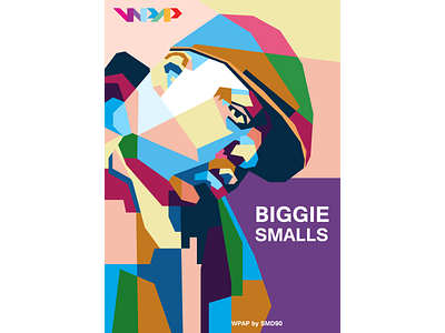 Biggie Smalls Rapper In WPAP biggie biggie smalls biggierap wpap