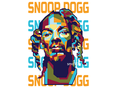 Abstract Geometric Snoopdogg in WPAP bestrapper pop art smd90 snoopdogg wpap