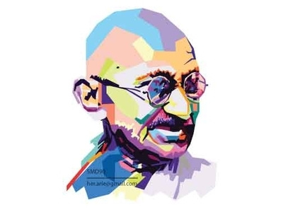 Mahatma Gandhi1 gandhi illustration mahatma pop art wpap