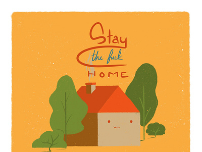 Covid Stay TF Home design drawing environment graphic design illustration procreate