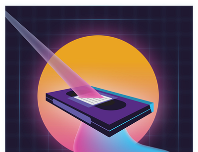 VHS Tape brand design design environment graphic design illustration retro retro design retrowave vector