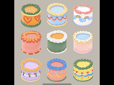 Cakes illustration