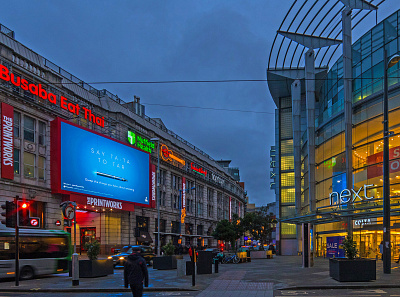 Blu digital billboard advertising billboard branding design digital billboard digital design outdoor advertising