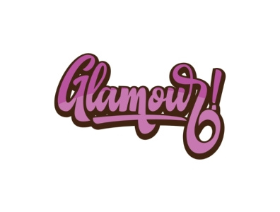 Glamour! branding design hand drawn handmade handwriting icon illustration letterpress typography vector