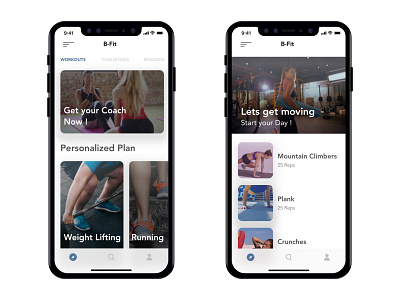 Workouts app design minimal product design ui uiux ux ux design